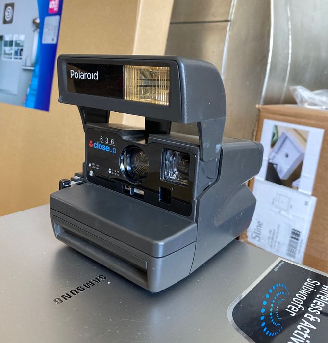 Máquina Fotográfica Instantânea Polaroid Close Up 636 Vintage