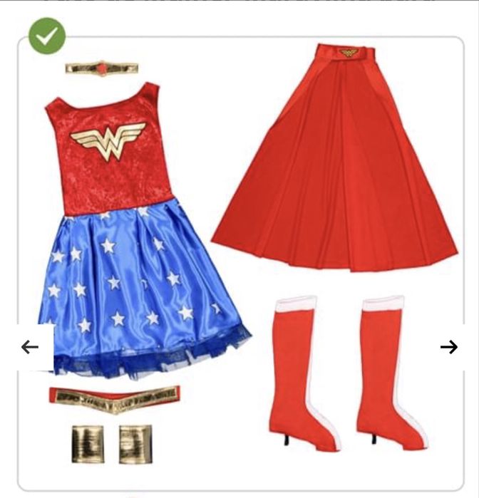 Fato Carnaval de Mulher-Maravilha