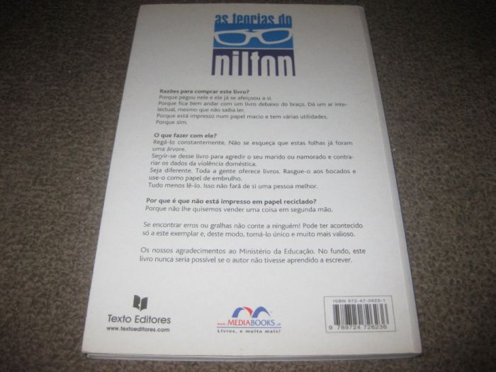 Livro "As Teorias do Nilton" Contém CD Áudio