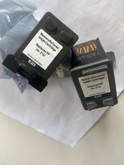2szt ! puste cardridge HP  HP 21 black czarny