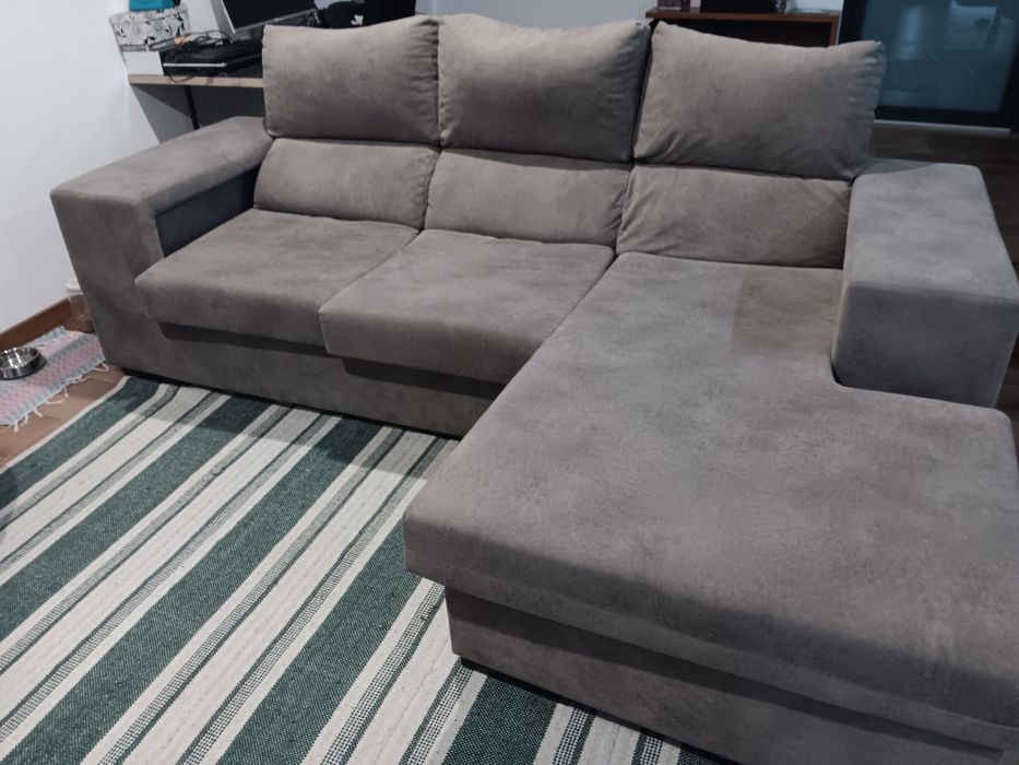 Sofa com chaise long reversível Airó • OLX.pt