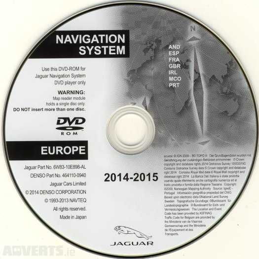 DVD / CD JAGUAR - Atualização GPS / Navegação