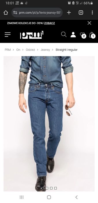 Levi's - Jeansy 501 Regular 32/34