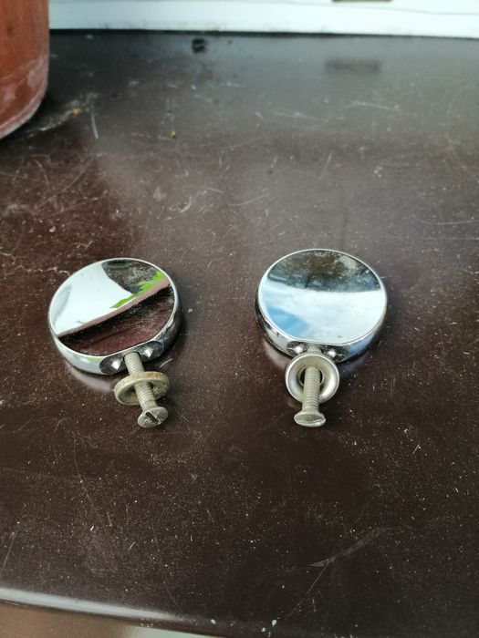 Uchwyty niklowane do mebli PRL