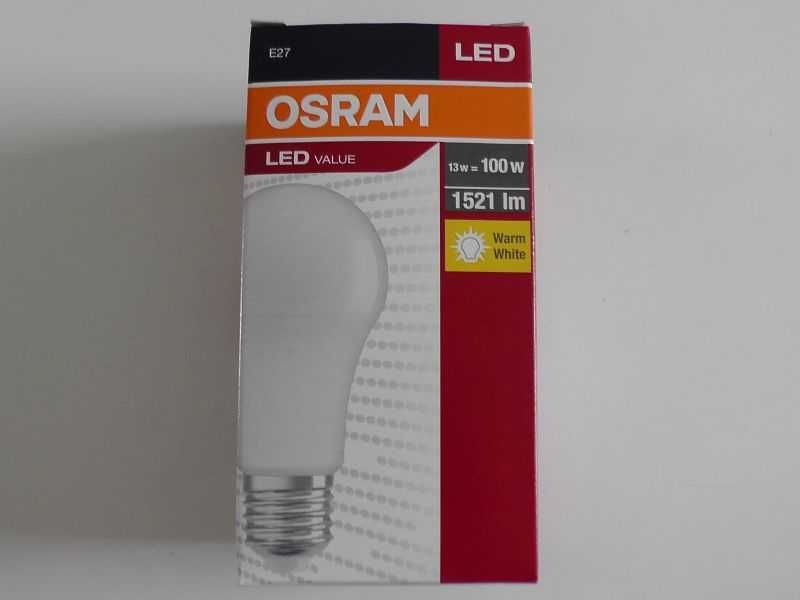 Żarówka LED E27 A60 13W = 100W 1521lm 2700K OSRAM