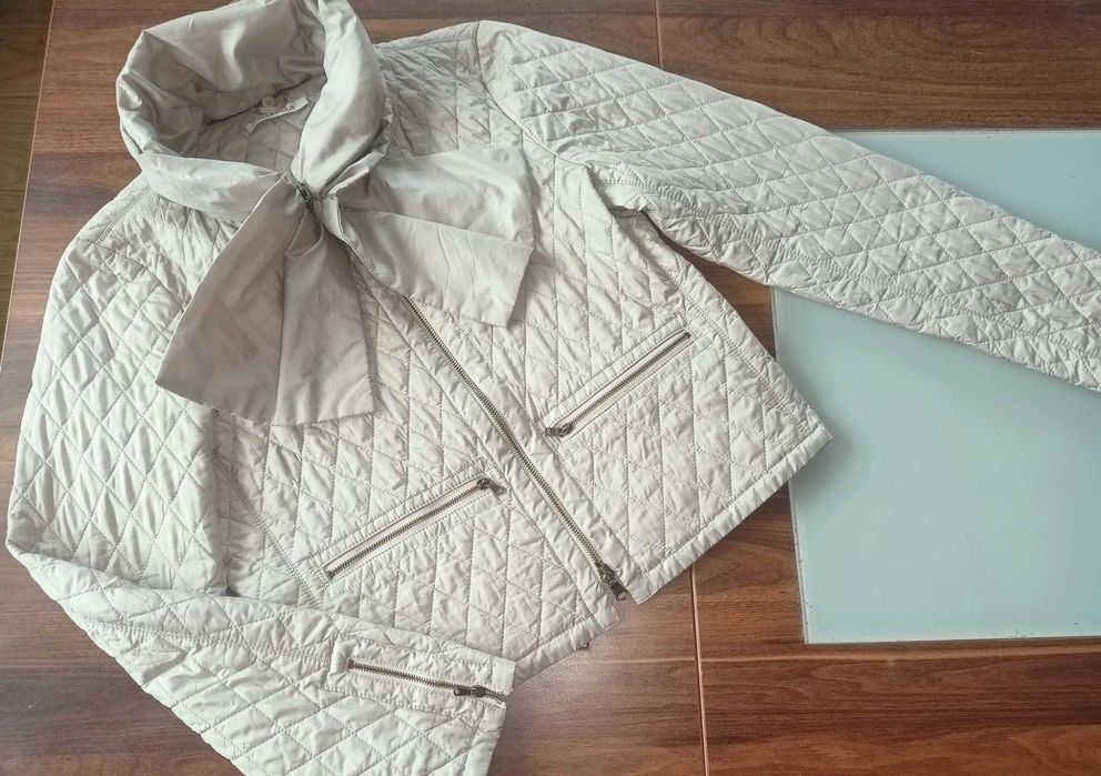 Max Mara pikowana kurtka z kokardą 38