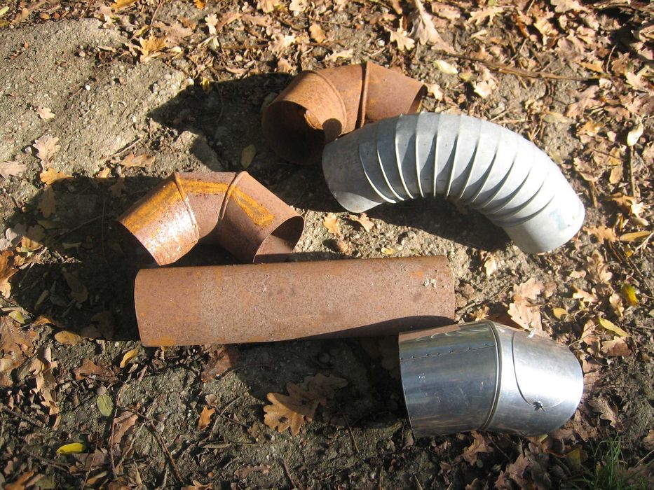 Kolanko  do komina od pieca CO z okienkiem