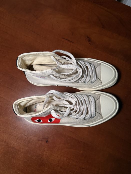 кеди play comme des garcons білі converse — zdjęcie 3