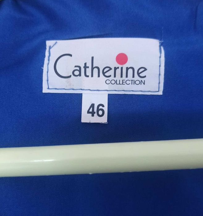 Niebieska sukienka midi, rozmiar 46