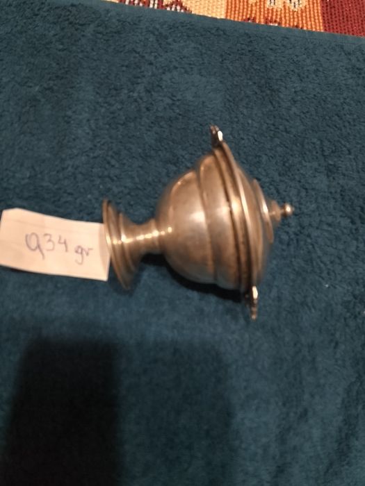 Vintage Piękna cukiernica i puzderka włoskie próba 800