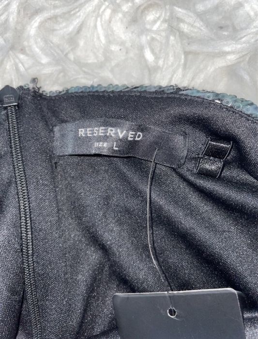 Sukienka imprezowa bez ramiączek, nowa z metką, Reserved, rozm L