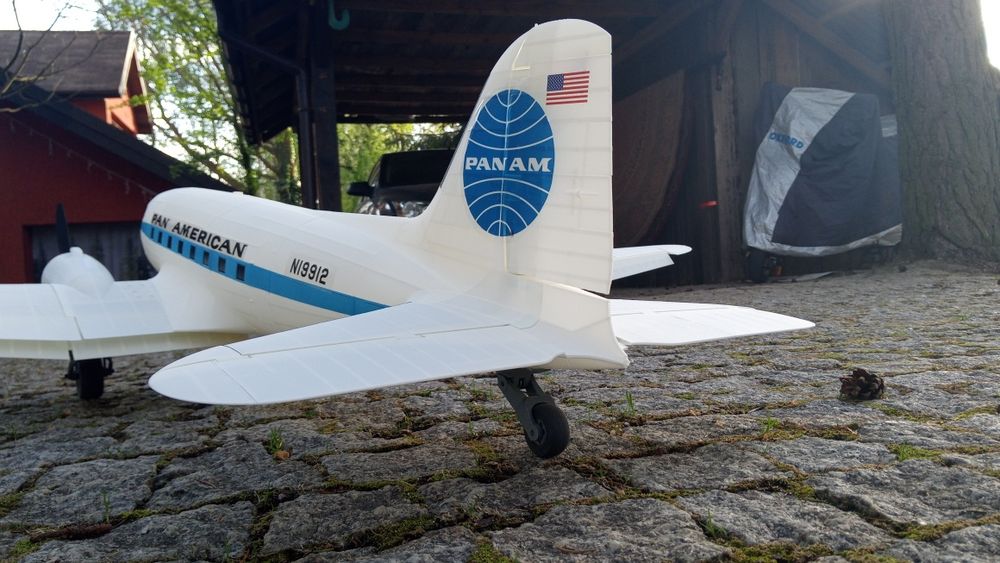 DC3 samolot RC (elementy druk 3D)