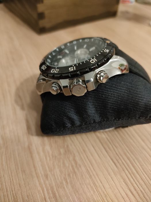 Czarny zegarek męski bisset BSC C03