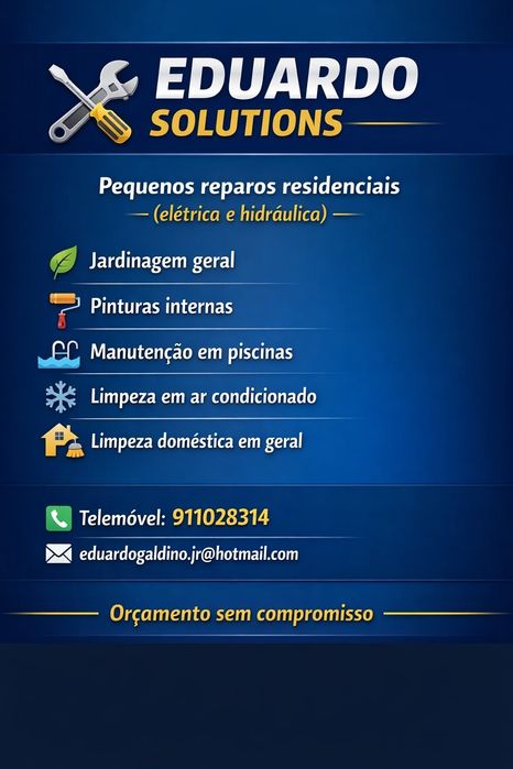 Jardineiro e pequenos reparos reside