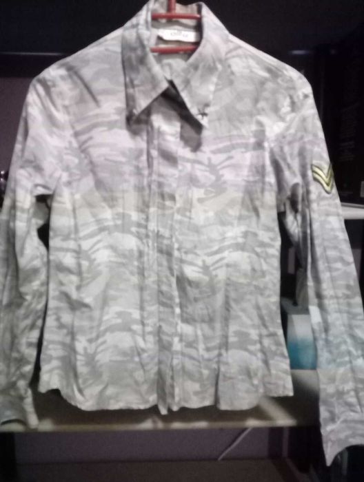 Koszula moro jasna Elite gwiazdki naszywka 38 piękna