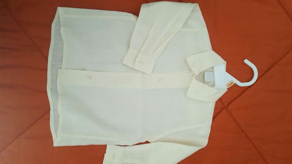 Conjunto camisa e jardineira para menino 6-12 meses, NOVO
