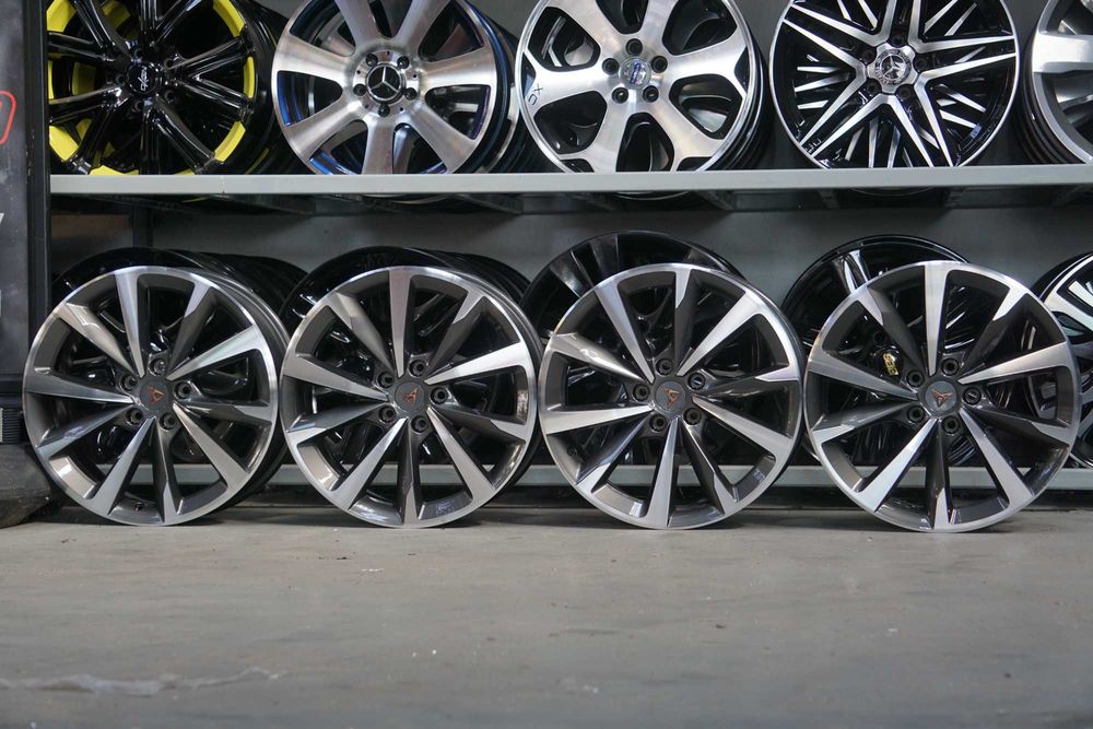 Alufelgi Seat Leon Cupra 5x112 7,5Jx18 et46 cb57,1mm grafit cnc polysk