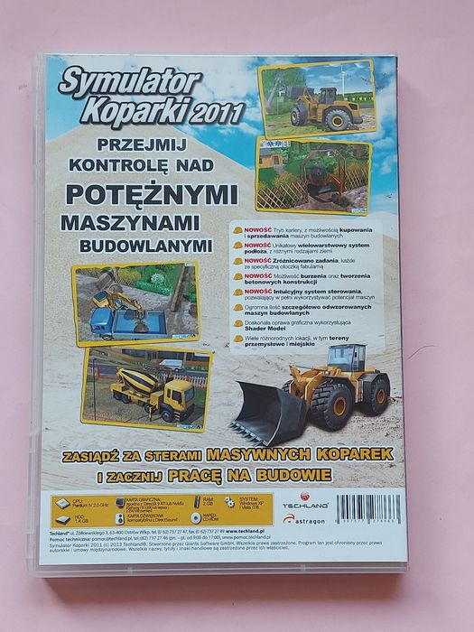 Gra DVD płyta Symulator Koparki 2011r/13r