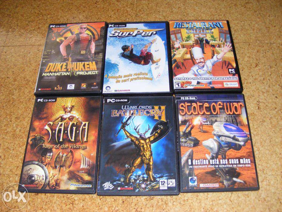 Lote 1 - jogos novos para PC (também vendidos separadamente)