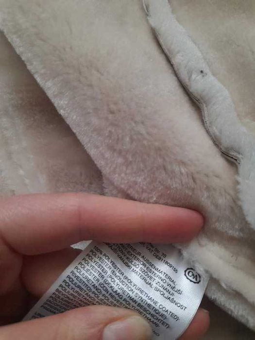 Kremowa kurtka pilotka kożuszek C&A rozm 44