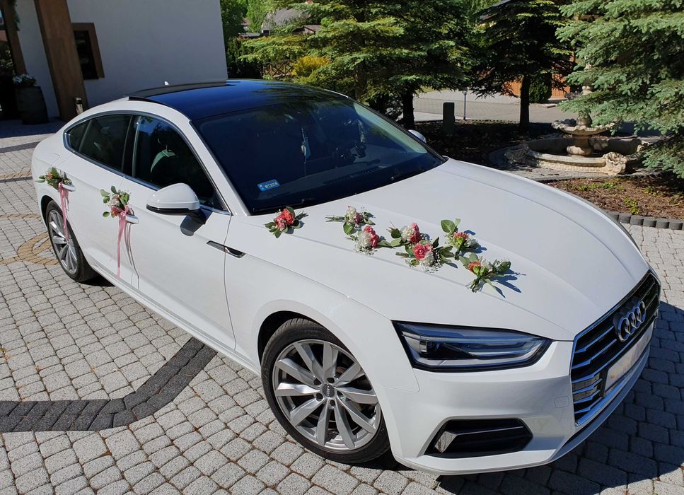 Audi A5 do ŚLUBU - Białe Auto z Kierowcą Katowice Śląsk  Wolne Terminy