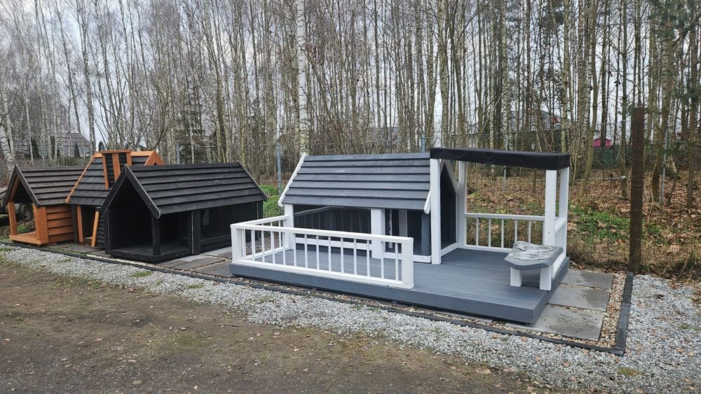 Buda dla psa XXL 200x125 DREWNIANA – nowość 2025 – eko bez chemii