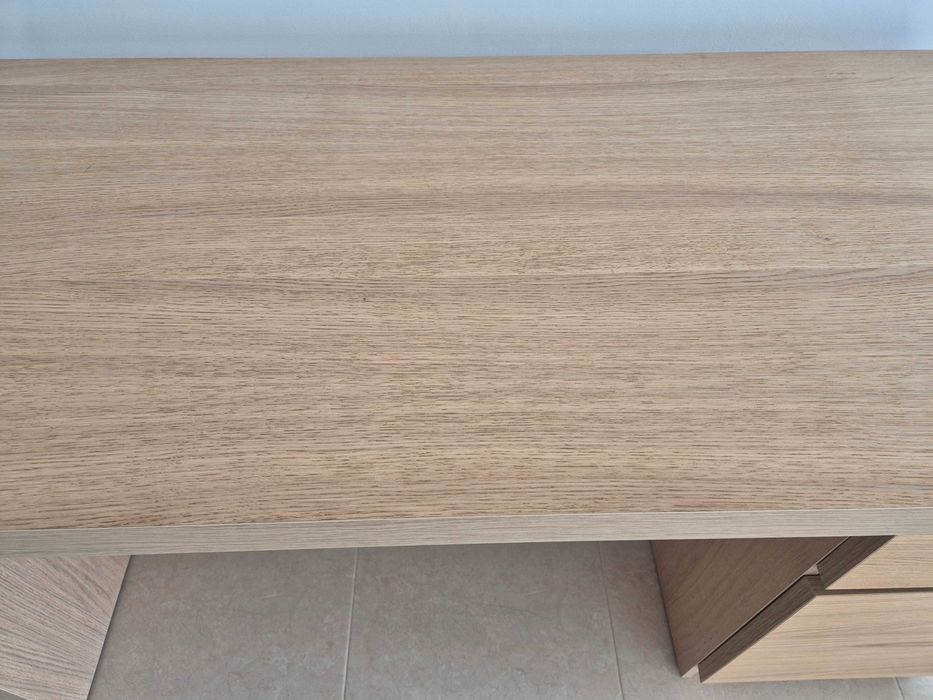IKEA Secretária MALM 140x65 - Velatura em Carvalho