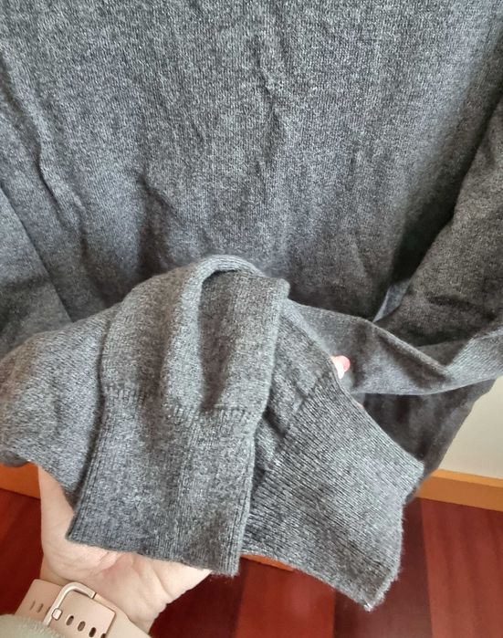 Camisola cinzenta Giovanni Galli Cotton Cashmere, tamanho 56
