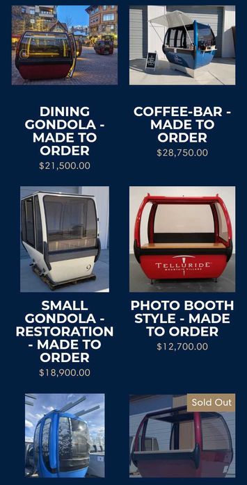 Últimas 5 Cabines de Teleférico – Objetos Raramente no Mercado