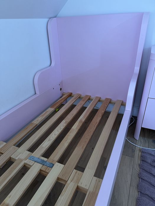 Łóżko ikea busunge + komoda