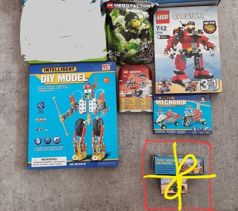 Wielka kolekcja zestawów klocków lego i cobi