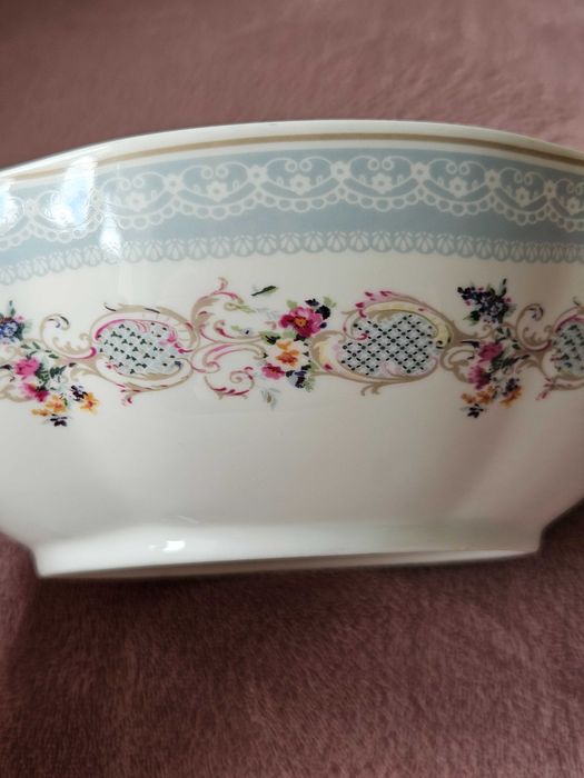 Porcelanowa miska z kwiatami ENGLISH HOME