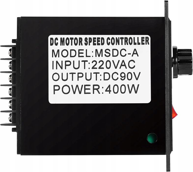 Regulator prędkości silnika prądu stałego 400 W, AC220 V, wyjście DC