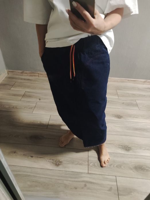 Джинсова спідниця максі, розмір S