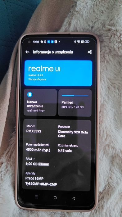 Smartfon Realme 9 Pro+ Ładny stan