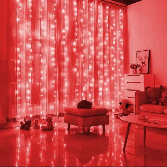 3×2 Гірлянда штора "Роса" з пультом