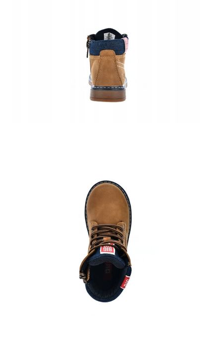 Trapery botki dziecięce ocieplane camel Big Star KK374130