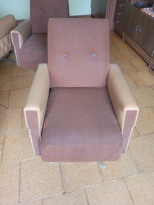 Fotele obrotowe PRL 4 szt