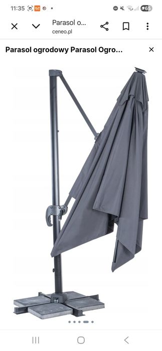 Parasol ogrodowy 3m²x 3m²