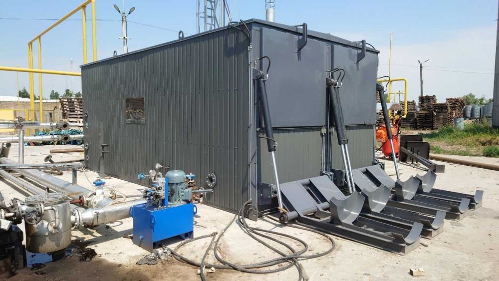 Установка плавки бітуму, бітумо-плавильна установка (бочка/біг-бег)