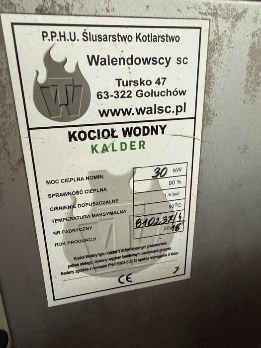 Piec na pellet 30 kw