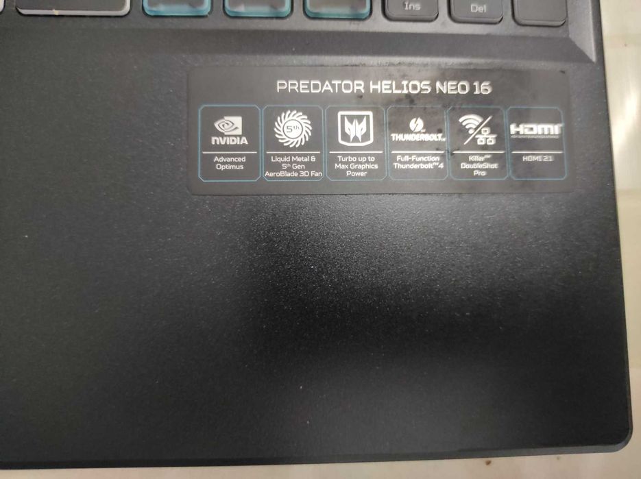 Portatil Predator Helios Neo 16 - AVARIADO