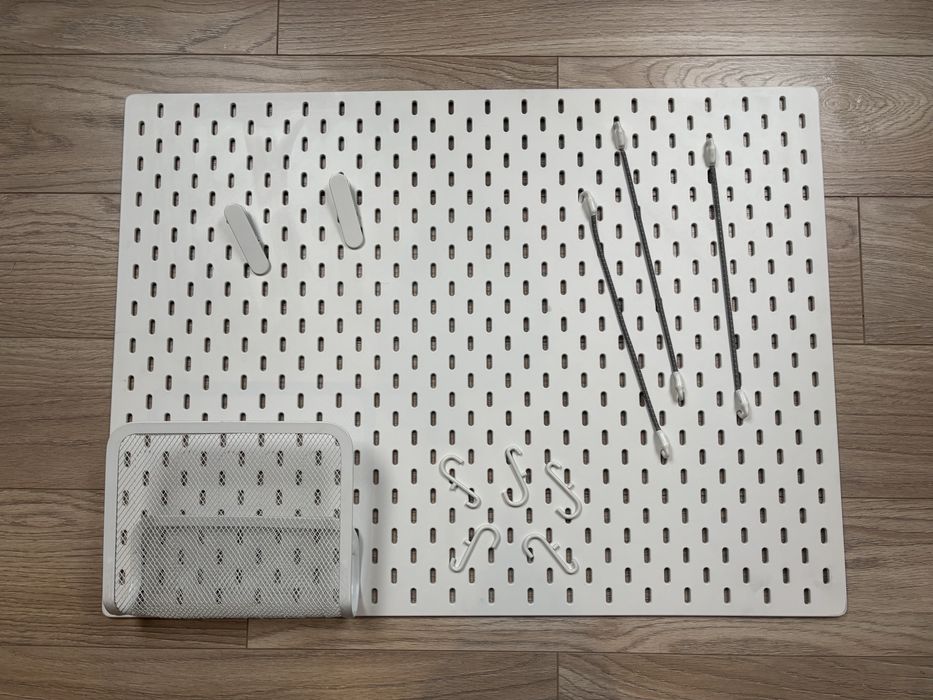 IKEA SKÅDIS tablica perforowana + akcesoria