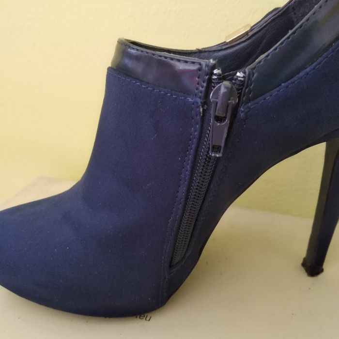 Botki roz 38 zamszowe