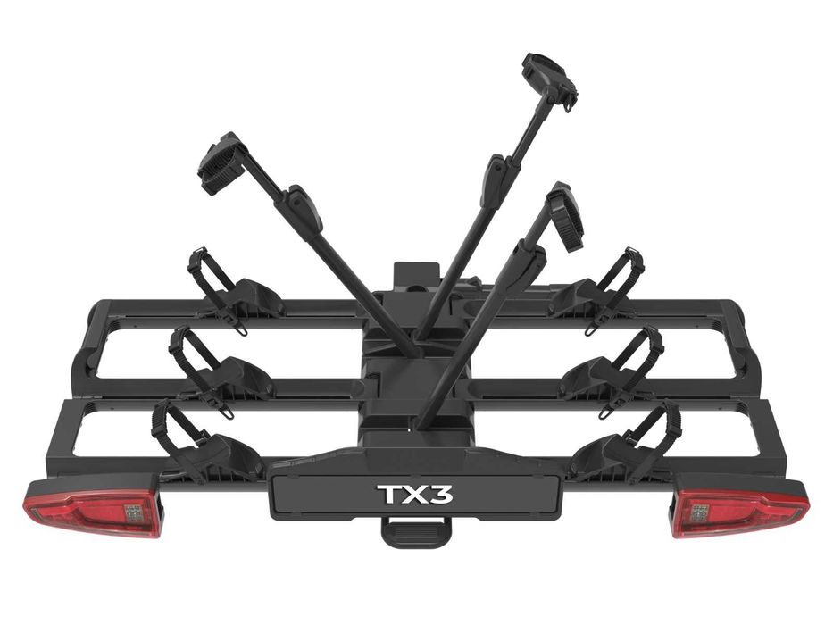 Spinder TX3 LED Bagażnik uchwyt rowerowy na hak na 3 rowery składany 13-PIN