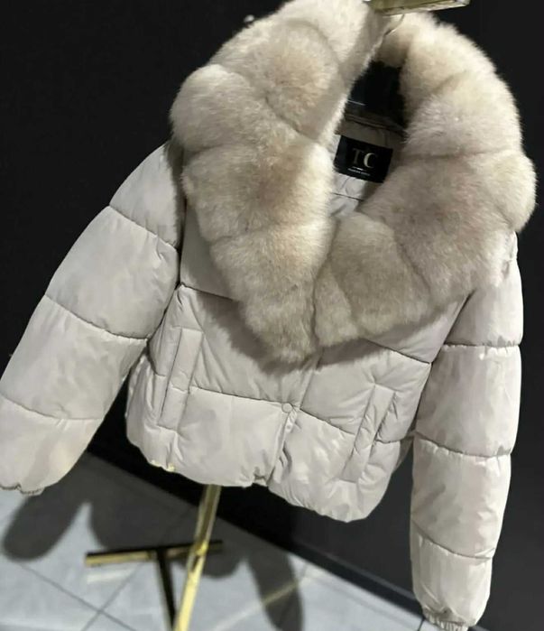 Kurtka zimowa damska lis