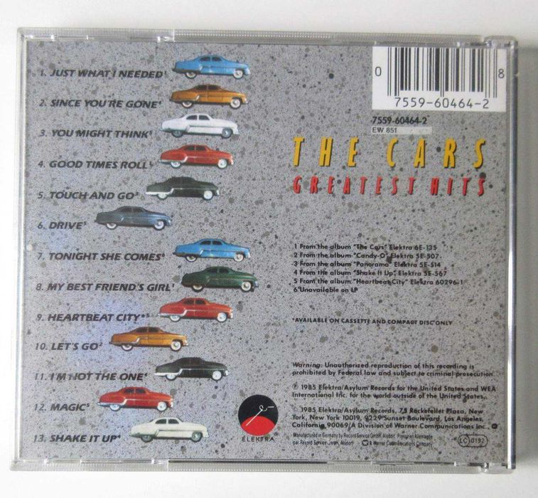 THE CARS - Greatest Hits (CD)