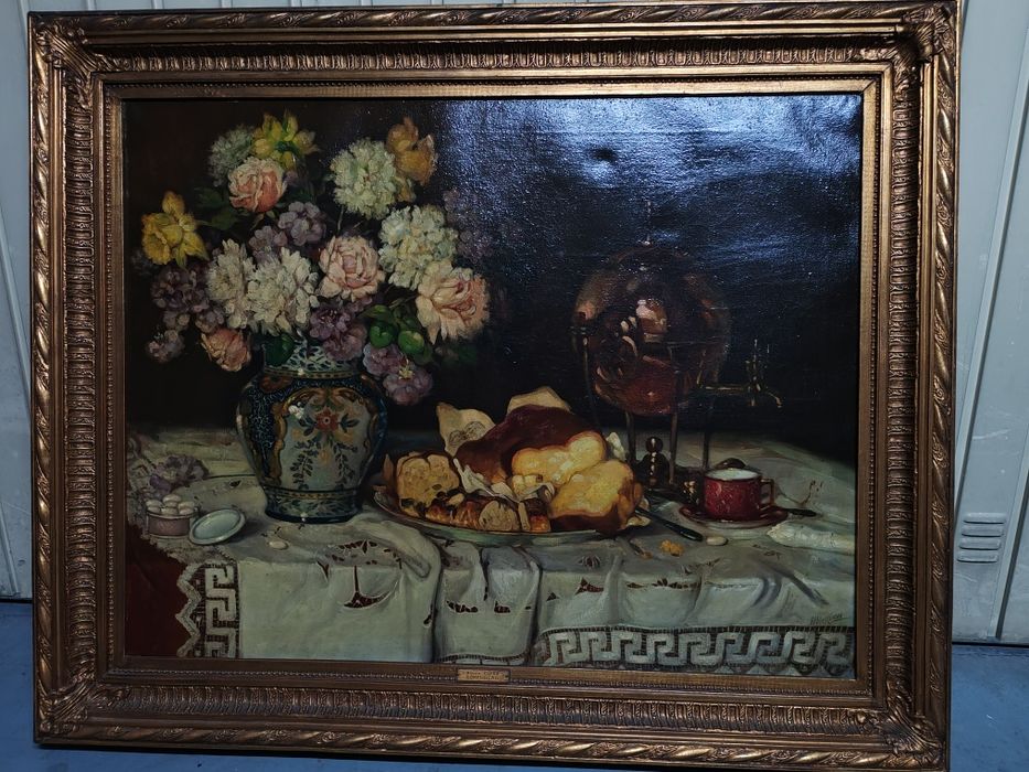 Quadro Albino Cunha 1915 - Óleo sobre tela