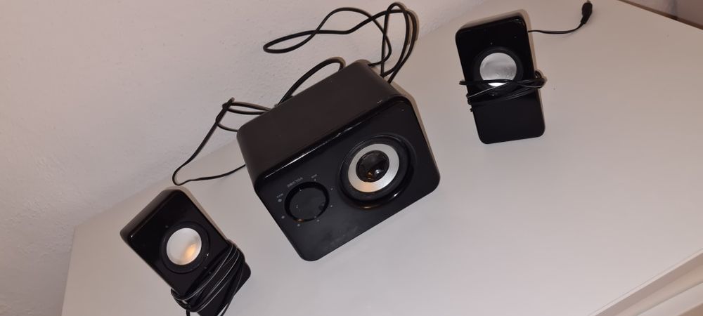 Sistema de som preto