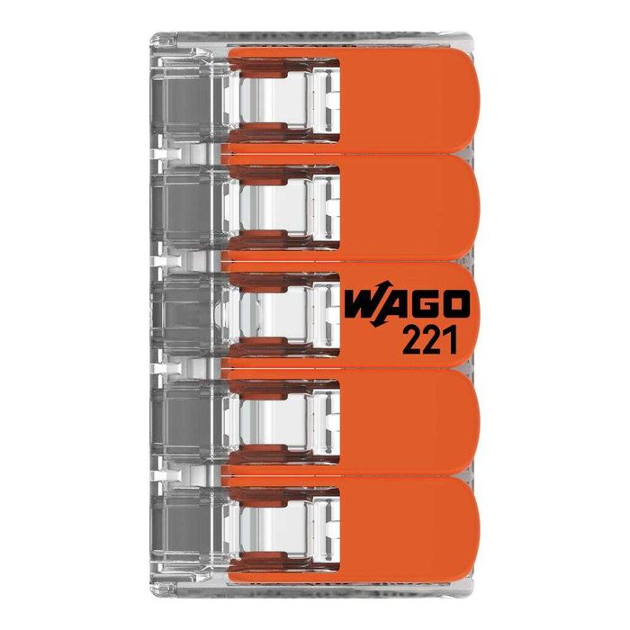 WAGO szybkozłączka universalna  drut /linka 5x0,20-4mm² 25 szt Mrągowo